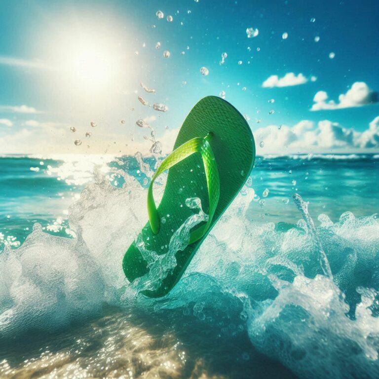 green flip flop